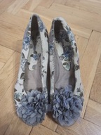 GRACELAND Espadryle na koturnie boho kwiatowe 36