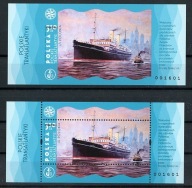 Fi 5165 ND ** Transatlantyk Polonia cięty i perforowany A+B NOWODRUK 2021