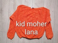 Sweter kid moher lana L pomarańczowy