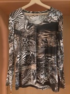 Tunika 42 VIA APPIA taliowana dzianina mix wzorów