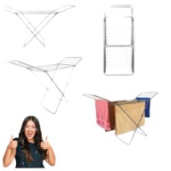 SUSZARKA NA PRANIE NA UBRANIA BALKONOWA STOJĄCA ROZSUWANA SKŁADANA DUŻA