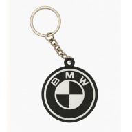 Brelok samochodowy BMW okrągły czarno niebieski do kluczy