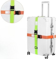 4x Pasy do Walizki+4 Zawieszki na Bagaż–Regulowane, Krzyżowe, Mocne