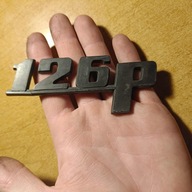 emblemat znaczek logo napis 126p do fiata 126p ST FL ORYGINALNY