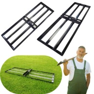 NIWELATOR TERENU RĘCZNY METALOWY DO TRAWNIKA RÓWNIARKA DO ZIEMI 120X30 CM