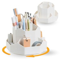 PRZYBORNIK NA BIURKO OBROTOWY POJEMNIK NA DŁUGOPISY ORGANIZER