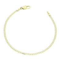 84345 BRANSOLETKA 14K POZŁACANA 15,5 CM 2 MM splot pancerka