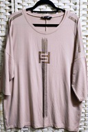 FAJNA, SPRĘŻYSTA GAPA W PUDROWYM BEŻU, OZDOBIONA CYRKONIAMI ok 48