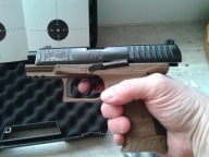 Walther PPQ M2 T4E FDE kal. .43 Blow Back brązowy, walizka i dodatki