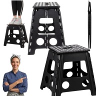 TABORET STOŁEK SKŁADANY ANTYPOŚLIZGOWY SCHODEK MOCNY STABILNY 150KG 40CM