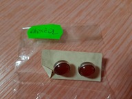 KOLCZYKI SREBRNE 925 _ KARNEOL NOWE !!!