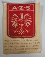 NASZYWKA AZS AKADEMICKI ZWIĄZEK SPORTOWY ORZEŁ - HERB Z 1971