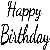 Naklejka Baner na urodziny HAPPY BIRTHDAY niespodzianka urodzinowa Prezent