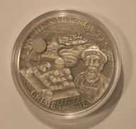 SZLAK SOLNY KRYM - KIJÓW 20 KWACHA 2009 MALAWI OXYDA 1 OZ 999, CERTYFIKAT