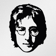John Lennon Portret The Beatles Naklejka rozm. S