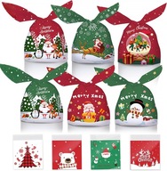 Woreczki torebki plastikowe na słodycze cukierki ciastka świąteczne