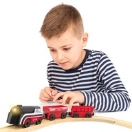 Kolejka Elektryczna Lokomotywa Pociąg na Magnes na baterie DO KOLEJKA DREW