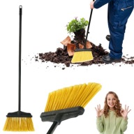 SZCZOTKA MIOTŁA DO ZAMIATANIA GOSPODARCZA NYLONOWE WŁOSIE Z KIJEM 120CM