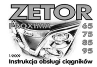 Zetor Proxima 65, 75, 85, 95 - instrukcja obsługi PL (2009)