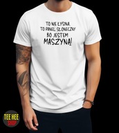 KOSZULKA TO NIE ŁYSINA TO PANEL SŁONECZNY DLA FACETA BIAŁA M