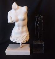 RZEŹBA TORS WENUS ITALY 70S. CORRY AMMERLAAN BRĄZ SYGNOWANA