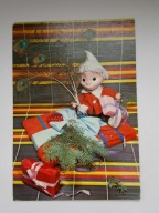 Bajka NRD Piaskowy Dziadek - lalka - pocztówka z 1974 r