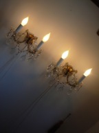 DOSTOJNE LŚNIĄCE KINKIETY KRYSZTAŁOWE