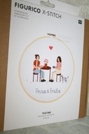 ZESTAW DO HAFTOWANIA WYSZYWANIA HAFTU TAMBOREK PIĘKNY WZÓR DIY PREZENT 20cm