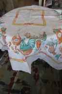 OBRUS LEN KOLOROOWY 125X137