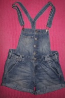 H/Mdenim - JEANSY BIODRÓWKI OGRODNICZKI SZORTY 170cm +14L