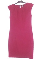 H&M WIŚNIOWA DOPASOWANA SUKIENKA 36 38