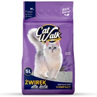 Żwirek bentonitowy dla kota CatWalk Compact lawendowy 5l