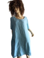 VERA TUCCI sukienka lniana z kieszeniami 42/44