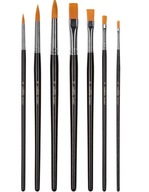 Pędzelki syntetyczne Crelando 7 sztuk