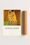 Plakat bez ramy 50x70cm Gustav Klimt Pocałunek Sztuka Miłość Secesja Design