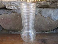 Duży PRZEŹROCZYSTY Wazon Pierścienie_ HS PRĄDNICZANKA