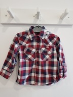 PRIMARK REBEL koszula długi rękaw kratka 80 cm