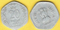 INDIE 20 Paise 1987 r.