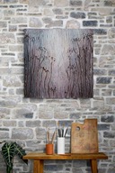 Obraz na płótnie ręcznie malowany akrylami abstrakcja structuralna 3d 80x80