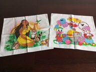 POSZEWKA. POSZEWKI BAWEŁNIANE 42 / 38 cm. NOWE Z NADRUKIEM. 2 szt.