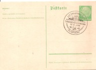 TRZECIA RZESZA -ŁÓDŹ -LITZMANNSTADT postkarte -ozdobny stempel 1942 rok