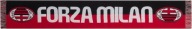 Oryginalny licencjonowany ŻAKARDOWY szalik kibica AC MILAN - FORZA MILAN -