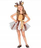 Strój Mała Pani Renifer / Kostium Strój Karnawałowy / 110cm