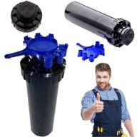 ZRASZACZ OGRODOWY WYNURZALNY ROTACYJNY GUMOWA OSŁONA PLUS DYSZE 4,6-10,7M