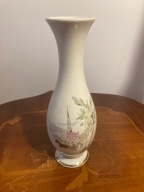 Wazon porcelanowy Bareuther Bavaria – scenka miejska, złocenia, vintage