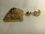 Stare mosiężne części do lampy naftowej