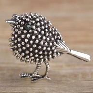 BROSZKA PTAK PTASZEK SREBRNY