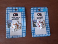 Haczyki / wieszaki samoprzylepne (2 sztuki) | kwiatki | vintage