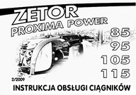 Zetor Proxima Power 85, 95, 105, 115 - instrukcja obsługi PL (2009)
