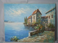 Rossini - Obraz olejny Pejzaż nadmorski Toskanii